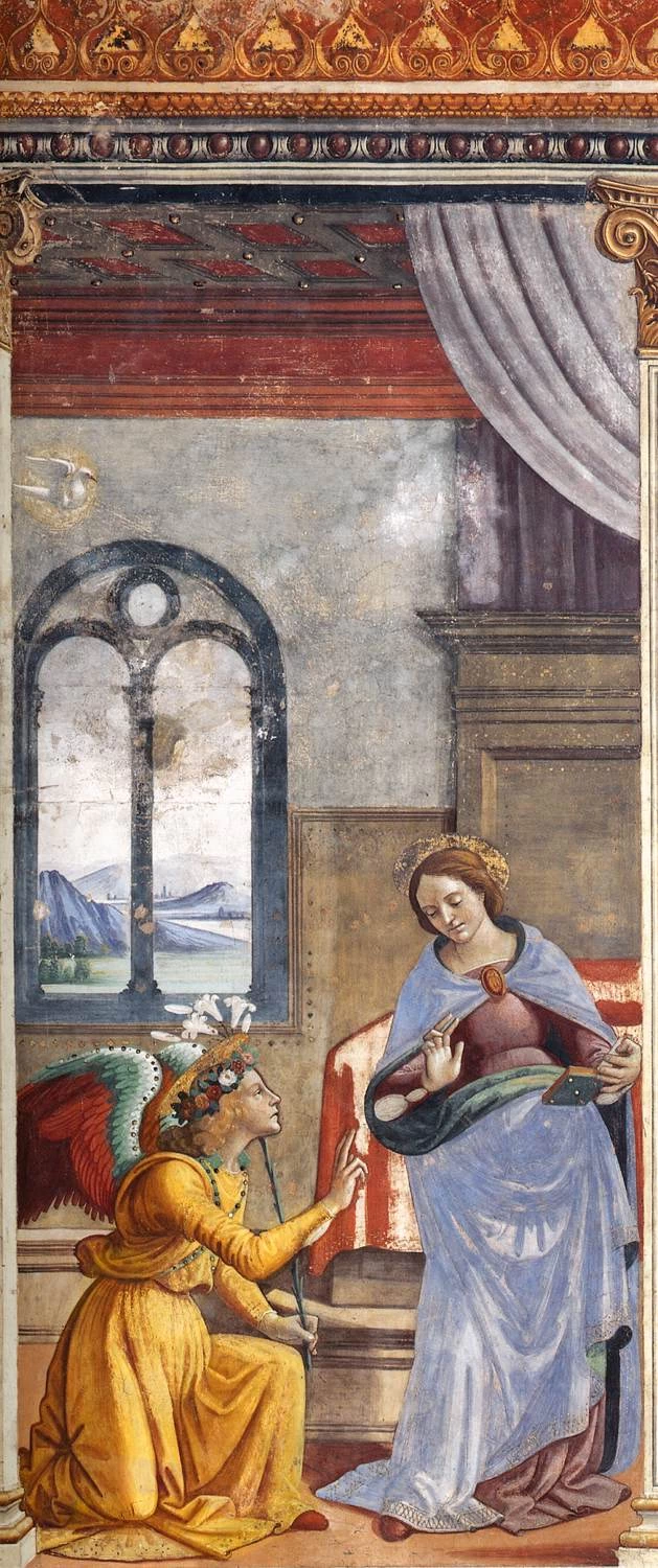 Annunciazione - Cappella Tornabuoni, Santa Maria Novella, Firenze
